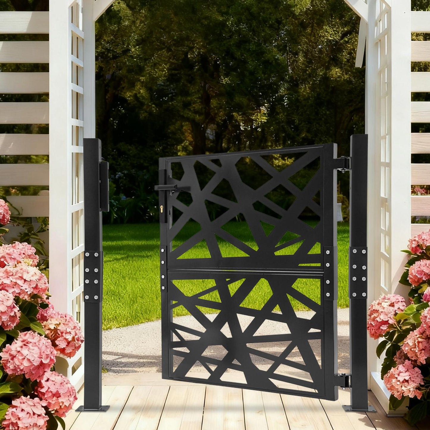 Garden Gate, Outdoor Garden Entrance Gate, Garden Metal Gate