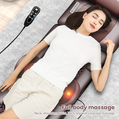 Massagekussen – Shiatsu Kussen – Nekmassage Apparaat – Rugkussen – Elektrisch Massagekussen – 3 Snelheden – Warmtefunctie – 10 Vibratiemotoren