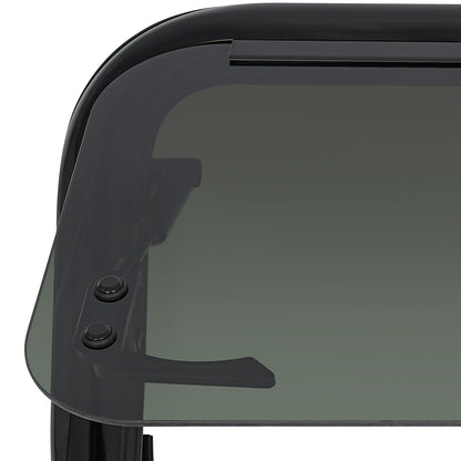 Caravanraam – Camperraam – Schuifraam – Dakraam – Zijraam – Aluminium Frame – Getemperd Glas – Handbediend Slingerbediening – Insectenscherm & Zonwering – 700x300 mm