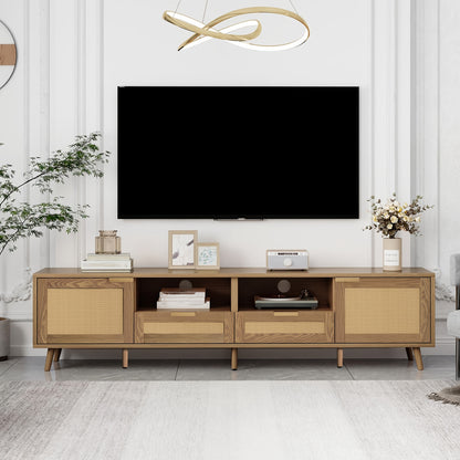 TV Meubel – Tv Kast – Tv Dressoir – Tv Meubels – Tv Meubel Open Vak – Geschikt Voor 127-165,1 cm Tv – Stevige Constructie & Eenvoudige Montage