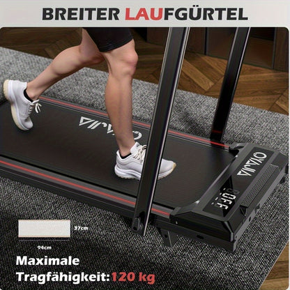 Loopband – Treadmill – Hardloopband – Wandelband – Sportband – Compact Inklapbaar – Handmatige Hellingshoek