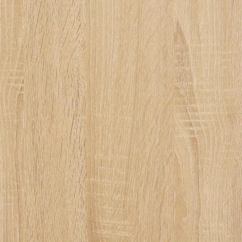 Sidetable – Wandtafel – Opbergmeubel – Halmeubel – Wandtafel Sonoma Eiken Bruin – 3 Lagen – Stijlvolle Zwarte Metaal Frame