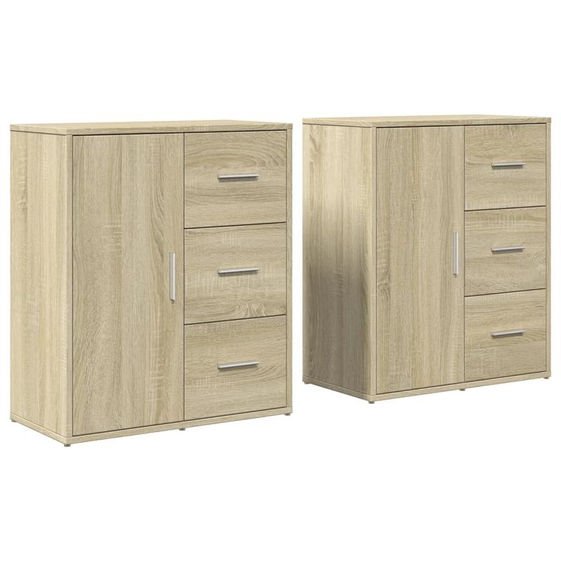 Sideboard Set – Opbergkast – Dressoir – Tv-meubel – Kastje – Sonoma Oak – Duurzaam Hout – Compact 60x31x70 cm