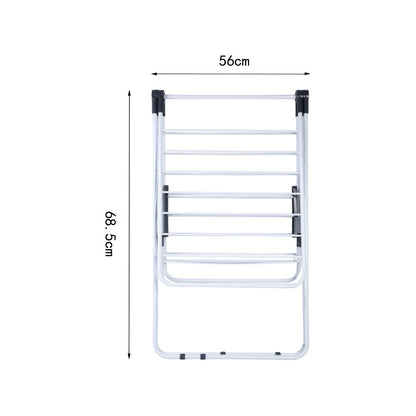 Heavy-Duty Foldable Clothes Drying Rack, Owlwing Design, Indoor/Outdoor Clothes Hanger, Stainless Steel Folding Towel Rack, Wind Dryer, Suitable for Bedding Towels Sweater 138x60x98.5cm, Drying Racks
