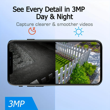 Draadloze Buitencamera – Beveiligingscamera – Surveillance Camera – Wifi Camera – Zonnepaneel Camera – 1296p HD Resolutie – PIR Bewegingssensor Met Menselijke Detectie