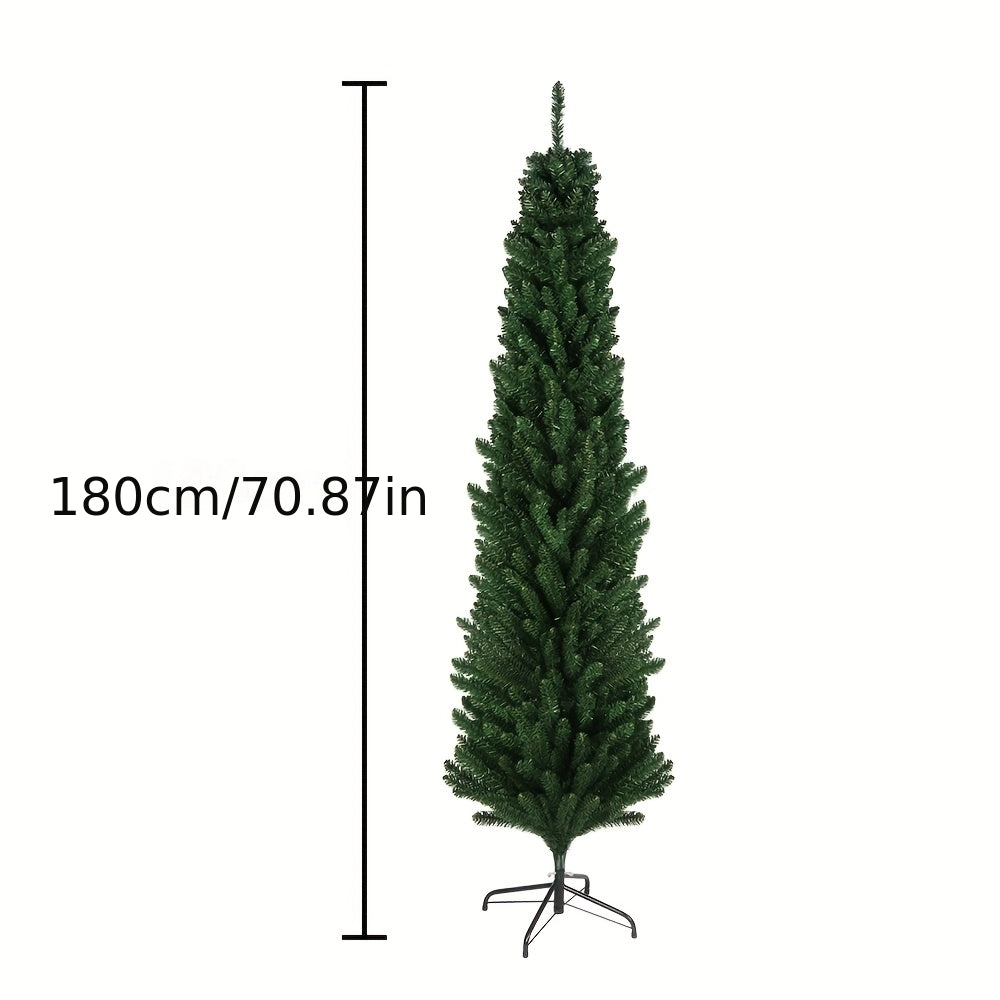 Kerstboom – Kunstkerstboom – Nepboom – Pencil Kerstboom – Smalle Kerstboom – 180 cm Hoog – 550 Realistische Tips