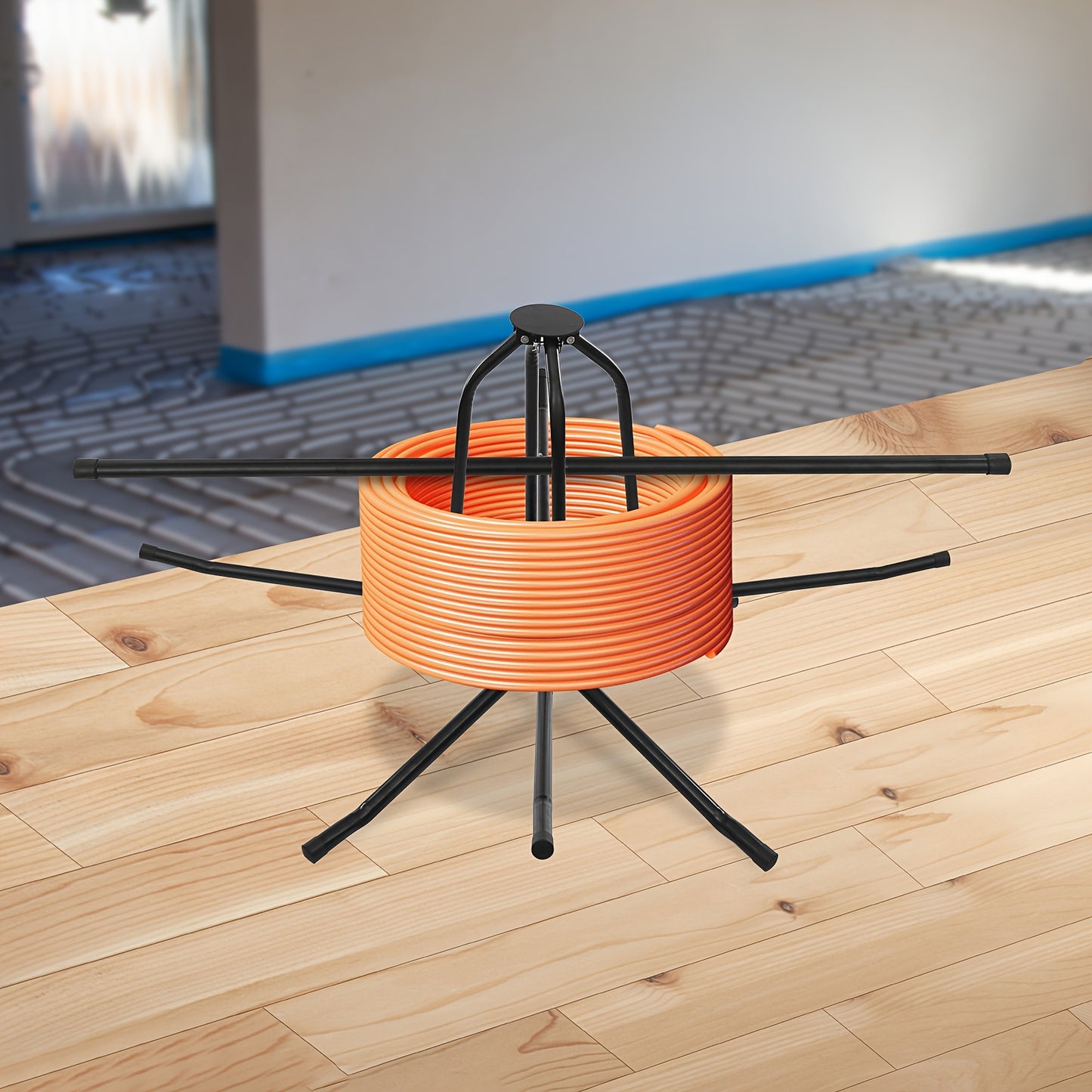 Pijpenontroller – Pijpenuitroller – Leidingspoelhouder – Buizenafroller – PEX Pijp Dispenser – Inklapbaar Ontwerp – Max Draagkracht 200 kg