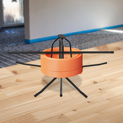 Pijpenontroller – Pijpenuitroller – Leidingspoelhouder – Buizenafroller – PEX Pijp Dispenser – Inklapbaar Ontwerp – Max Draagkracht 200 kg