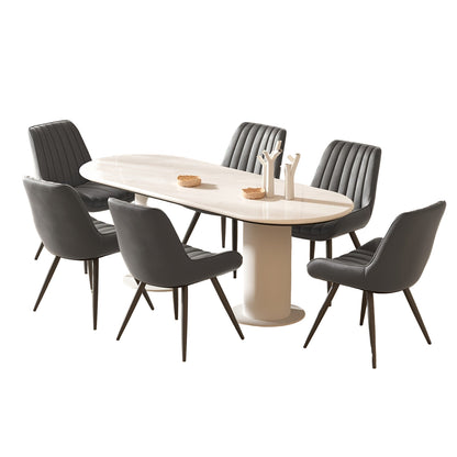 Eetkamerstoel – Stoel – Kuipstoel – Keukenstoel – Dining Chair – Set Van 6 – Ergonomisch Design – Memory Foam Zitting