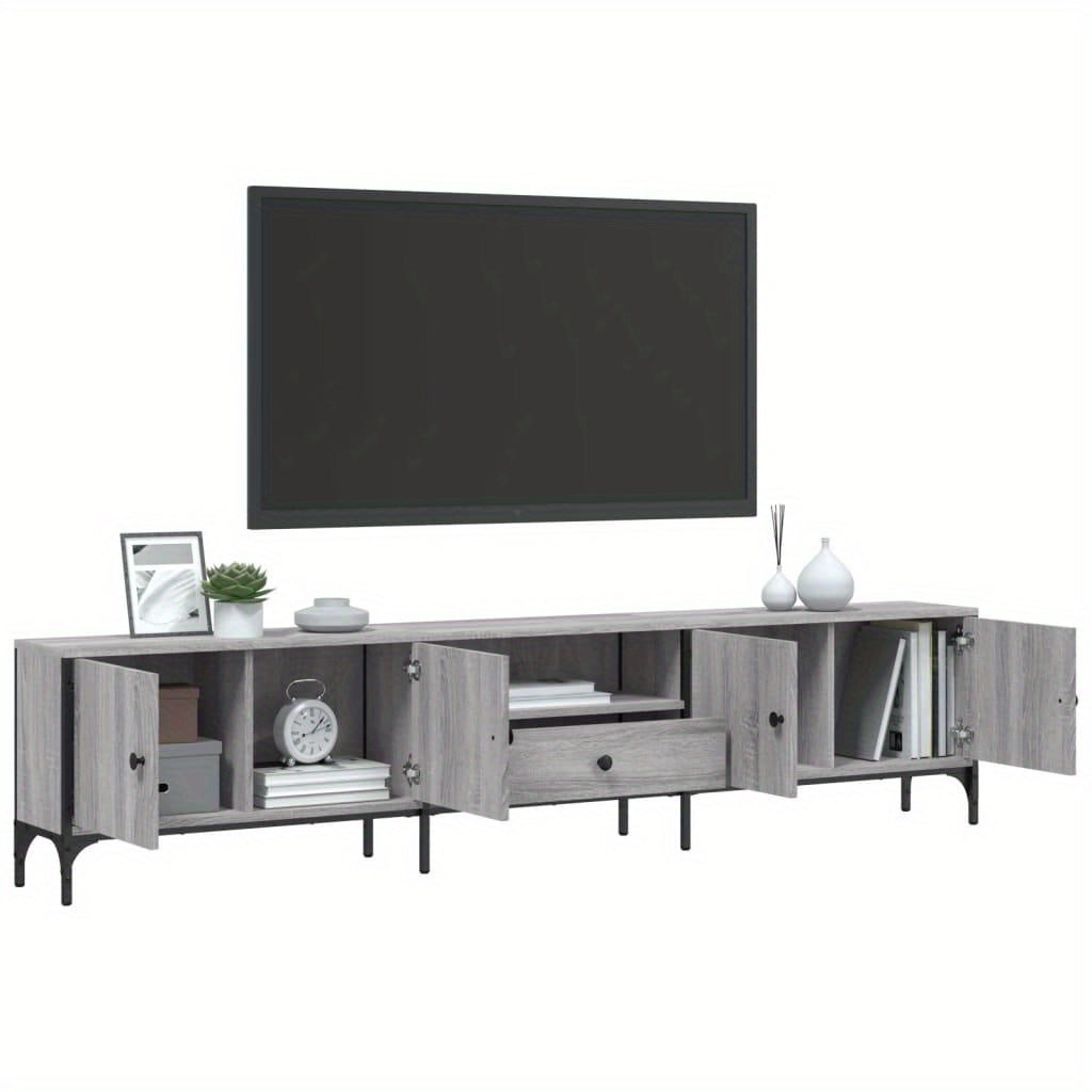 TV-kast – Tv-meubel – TV-dressoir – Mediameubel – Tv-standaard – Grijs Sonoma – Ruime Lade – Hoogwaardig Gefabriceerd Hout
