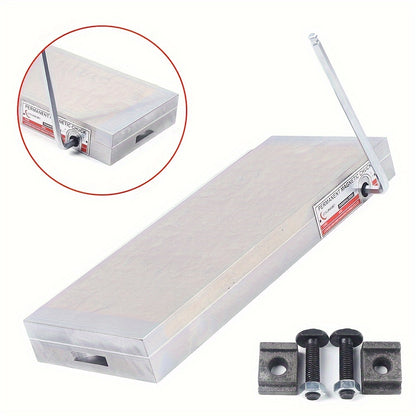 Magnetische Werkbank – Magnetische Werktafel – Magnetische Zaagtafel – Magnetische Draaiplaat – Magnetische Opspanplaat – Permanent Magnetisch – 150 x 400 mm – Hoogwaardig Messing