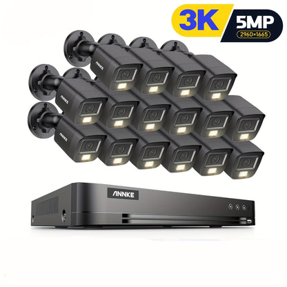 Beveiligingssysteem – Camerabewaking – Beveiligingscamera’s – Toezichtcamera – Bewakingsset – 8 Camera’s 3K Resolutie – AI Bewegingsdetectie – 0TB HDD – Smart Dual-Light Nachtzicht – Twee-weg Audio