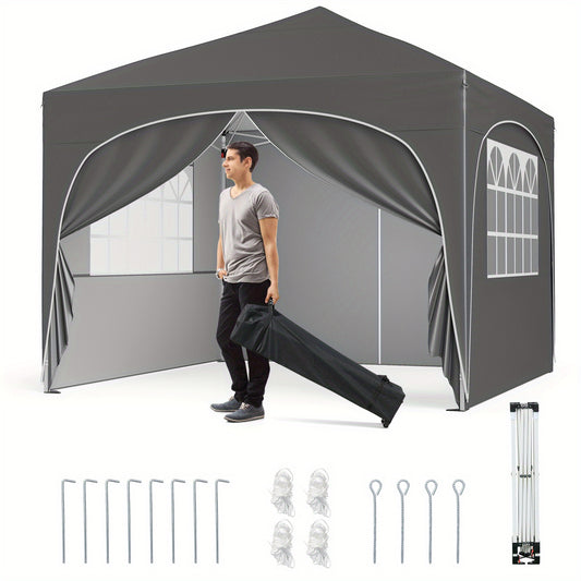 Partytent – Paviljoen – Easy Up – Tuinent – Feesttent – 3,05x3,05 m – Waterdicht Oxford Stof – UPF 50+ Zonbescherming