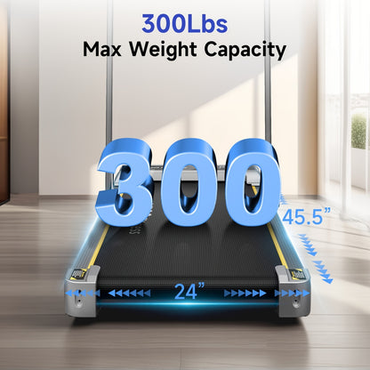 Loopband – Wandelband – Walking Pad – Treadmill – Hometrainer – Inklapbaar – Met Hellingsfunctie – Stille Motor – App Bediening