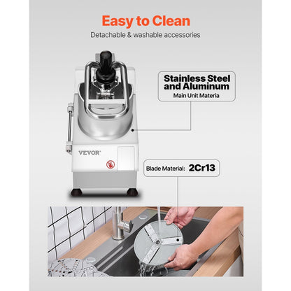 Keukenmachine – Foodprocessor – Keukenrobot – Keukenmixer – Hakmolen – 750W Motor – 6 Roestvrijstalen Messen