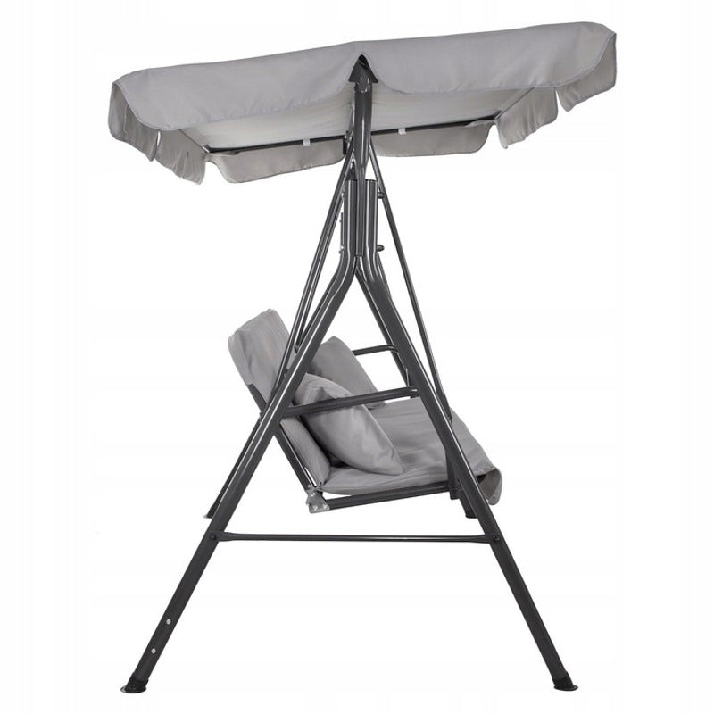 3-Persoons Tuinschommel – Tuinswing – Buitenschommel – Zitschommel – Schommelbank – Gepoedercoat Stalen Frame – Verstelbare Polyester Luifel