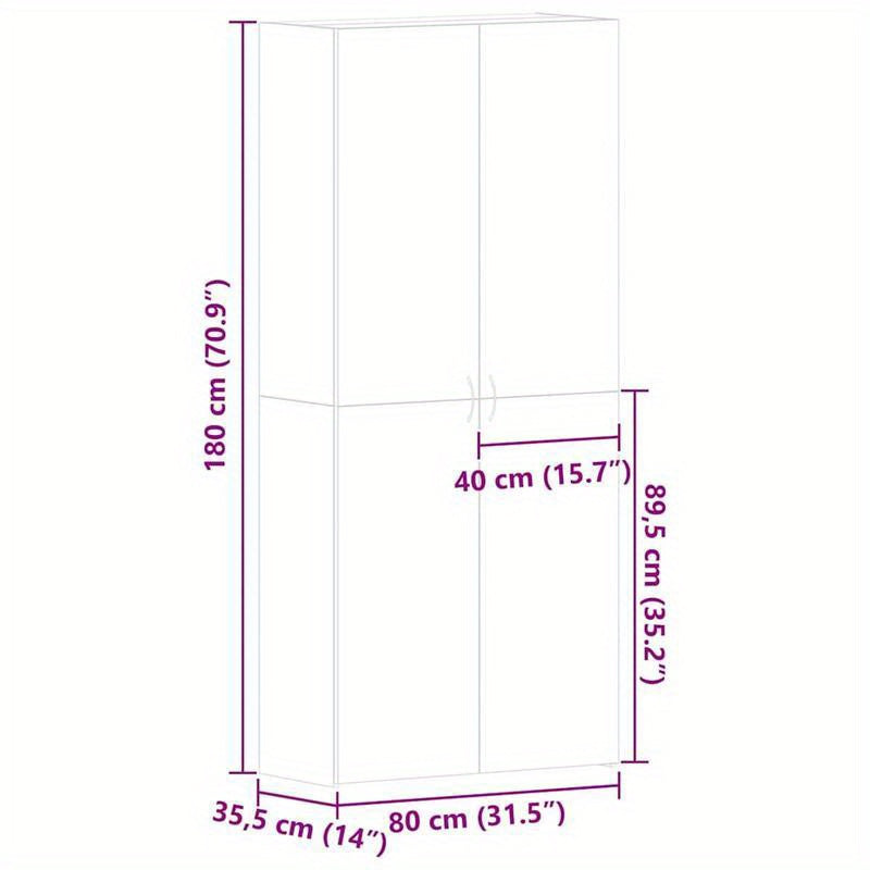 Schoenenkast – Schoenenrek – Schoenenopberger – Schoenenkastje – Schoenenmeubel – Verticale Ruimtebesparing – Duurzaam Hardhout – Beton-Grijs