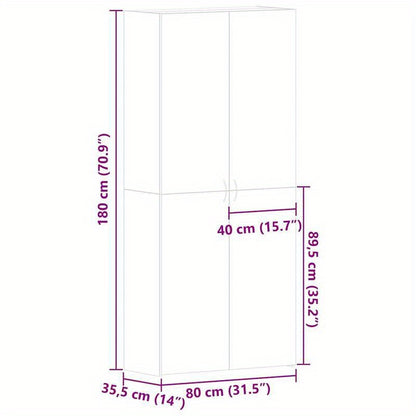Schoenenkast – Schoenenrek – Schoenenopberger – Schoenenkastje – Schoenenmeubel – Verticale Ruimtebesparing – Duurzaam Hardhout – Beton-Grijs