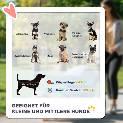 Hondenwagen – Hondenbuggy – Huisdierenwagen – Pet Stroller – Wandelwagen – 4-Wiel Vering – Opvouwbaar Met Remsysteem