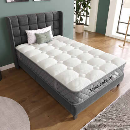 Matras – Orthopedisch Matras – Pocketveren Matras – Koudschuimmatras – Tweepersoons Matras – 140x200 cm – 7-Zones Pocketvering – 20 cm Hoog – Medium Stevig – Euro Top – Ademend Polyester