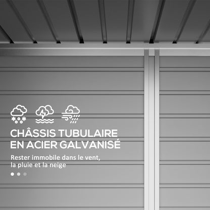 Tuinhuisje – Tuinschuur – Gereedschapsschuur – Tuinkast – Metallische Tuinkast – 3m² Opbergruimte – Weerbestendig Aluminium