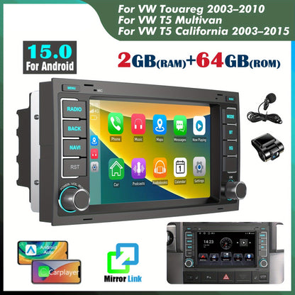 Multifunctioneel Android Autosysteem – Autosterio – Navigatiesysteem – Touchscreen Multimedia – Infotainment – 7-inch HD Touchscreen – Draadloze CarPlay-ervaring & Ingebouwde Dashcam