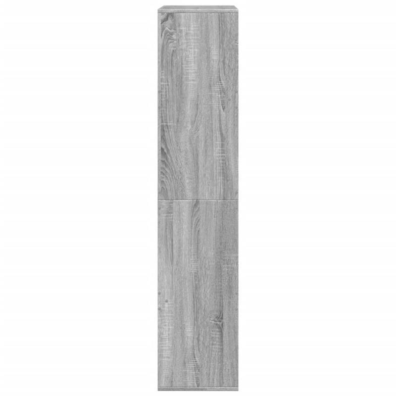 Room Divider 100X33X155.5 Cm Made of Treated Wood in Gray Sonoma Oak. Suitable for Office, Bedroom, Living Room, And Study.