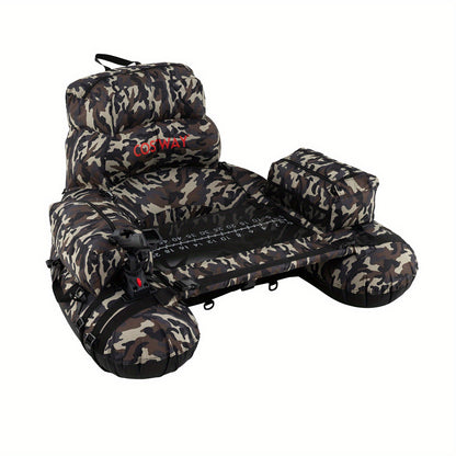 Opblaasbare Vissersboot – Visserskajak – Opblaasbare Boot – Inflatable Visboot – Solo Visboot – Motor Trolling Systeem – 150 KG Capaciteit – Camouflage Design