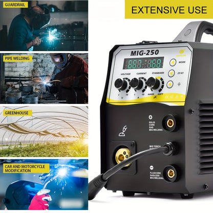 MIG Lasmachine – Lasapparaat – MIG Lasser – TIG Lasser – MMA Lasser – 5-in-1 Multifunctioneel – IGBT Inverter Met LED Display