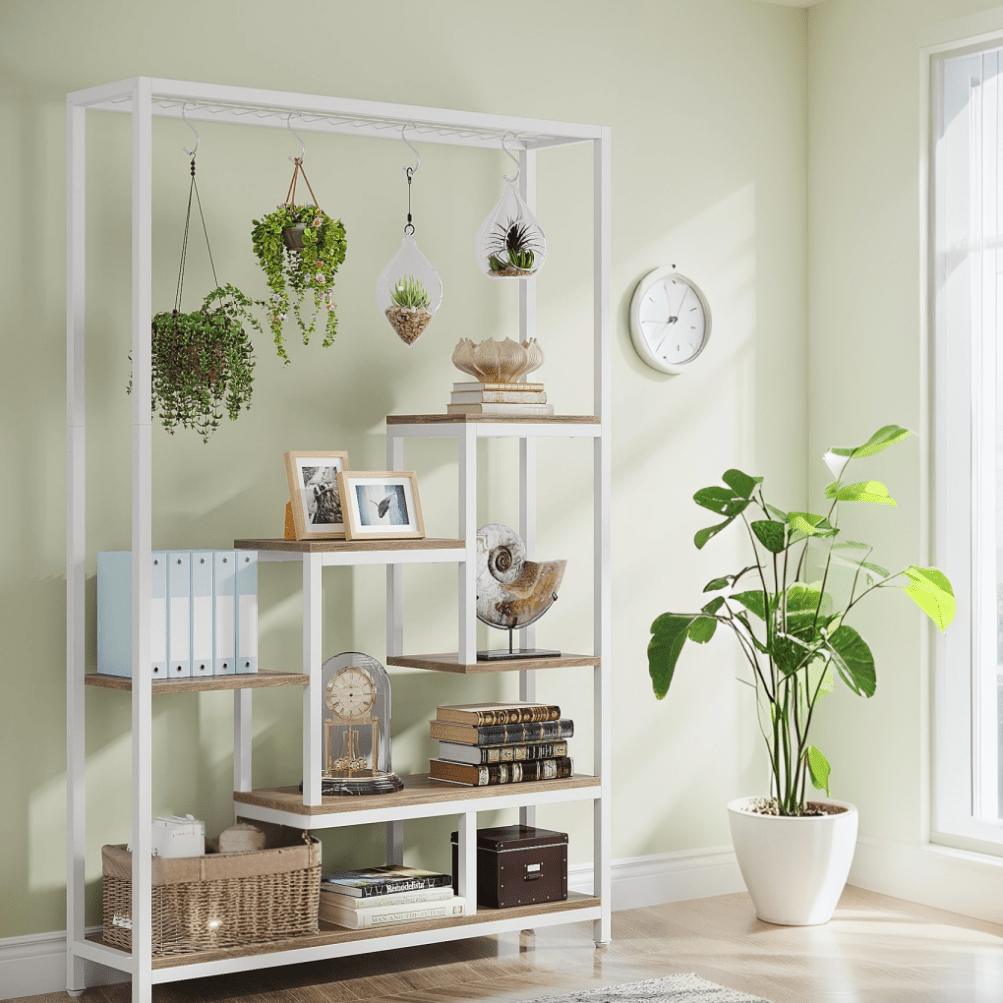 5-Tier Plant Stand – Bloemenstandaard – Plantenrek – Bloemenschaal – Plantenplank – 180 cm Hoog – Metaal – Geschikt voor Binnen & Balkon – Ruimtebesparend – Multifunctioneel