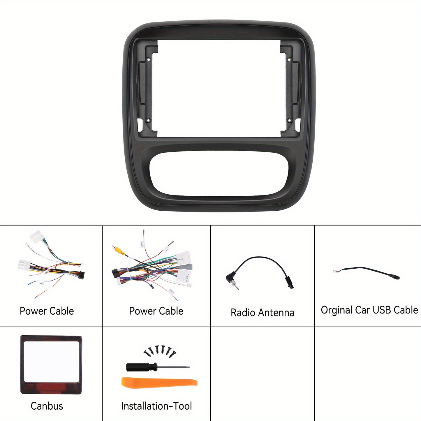 9 Inch Android 15 Autoradio – Dubbele DIN Navigatie – Draadloos CarPlay – Android Auto – Wifi Autoradio – AHD Achteruitrijcamera Met Microfoon – 4GB RAM 64GB Opslag – Split Screen Touchscreen