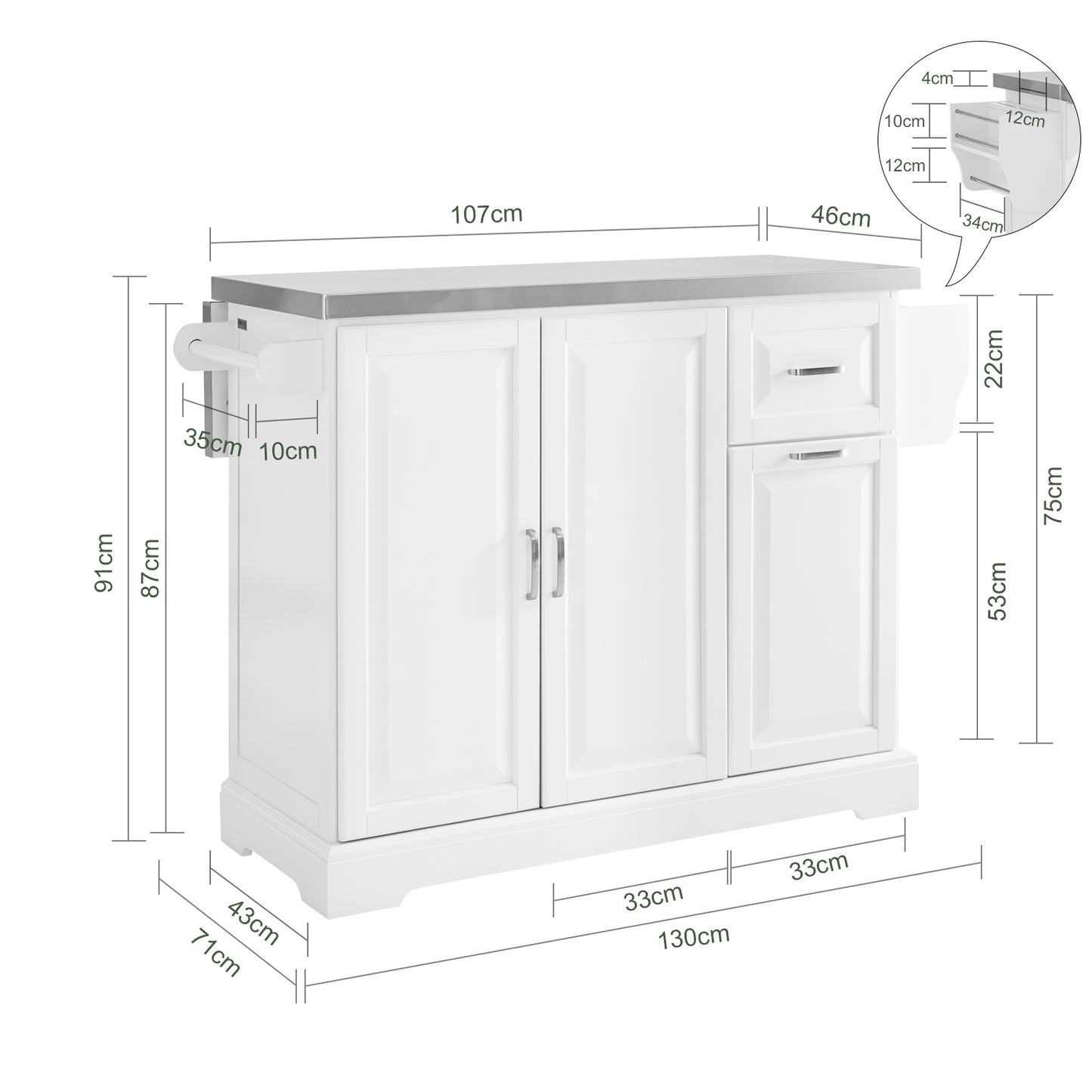 Tuinkas – Kweekkas – Kas – Serre – Groententunnel – 7 m² Oppervlakte – Versterkt Stalen Frame – Groen