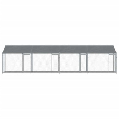Hondenhok – Hondenhuis – Hondenkennel – Hondenhuisje – Hondenverblijf – Gegalvaniseerd Staal – Weerbestendig Met Dak En Deuren – 80x20x20 cm