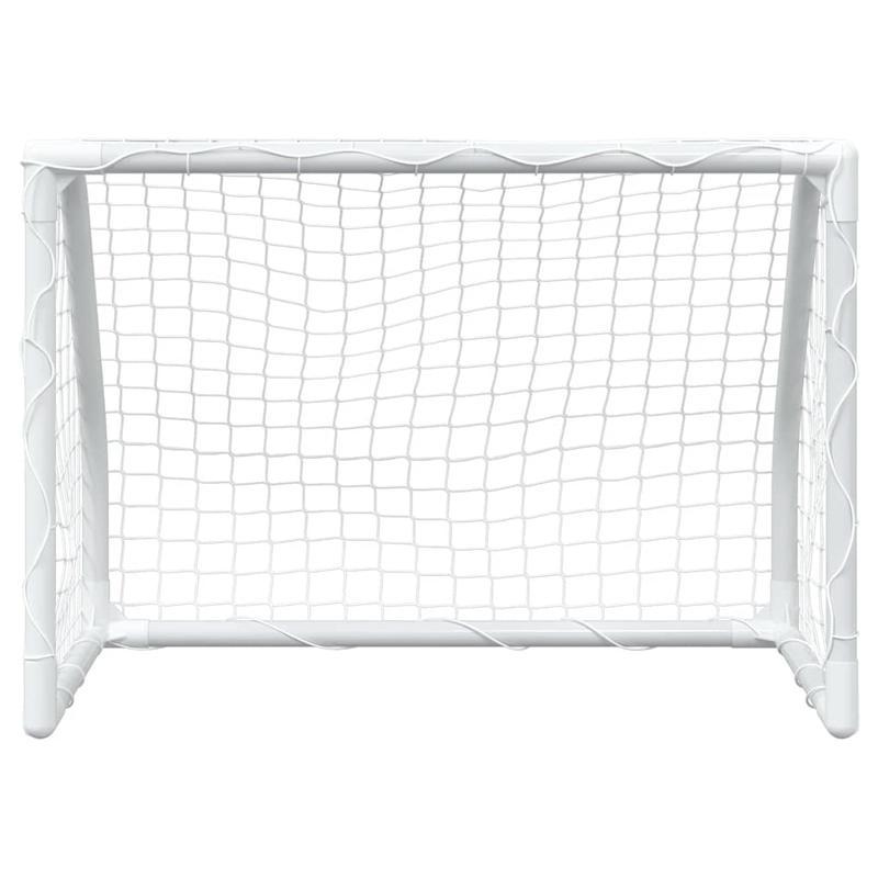 Voetbaldoel – Voetbalgoal – Voetbalgoals – Voetbaldoeltjes – Set van 2 – Inklapbaar & Draagbaar – 64x35x48 cm – Inclusief Witte Bal