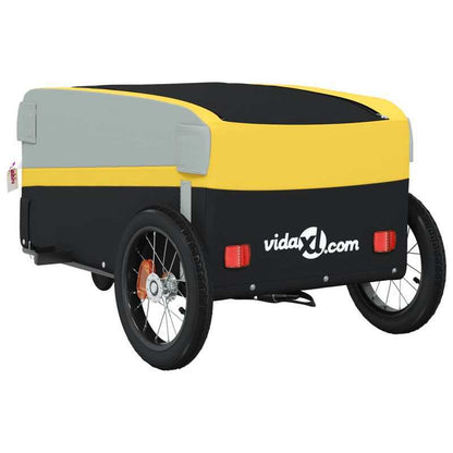 Fietskar – Fietsaanhanger – Bagagekar – Lastenkar – Aanhangwagen – 30 kg Draagvermogen – Stabiel IJzeren Frame