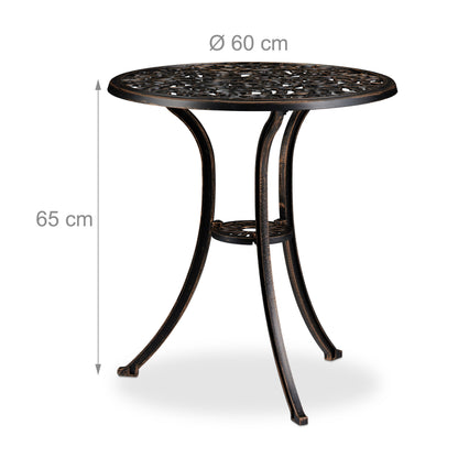 Bistroset – Balkonset – Tuinset – Bistrotafel – Tuinstoelen – Antiek Design – Weerbestendig Aluminium – Compact & Duurzaam