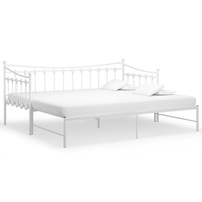 Bedbank – Slaapbank – Sofa Bed – Logeerbed – Uittrekbare Bedbank – Metalen Frame – 90x200 cm – Ruimtebesparend Ontwerp