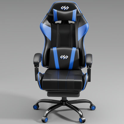 Gamingstoel – Gamestoel – Bureaustoel – Gaming Chair – Game Stoel – Verstelbare Hoogte – Met Voetensteun en Ergonomisch Memory Foam