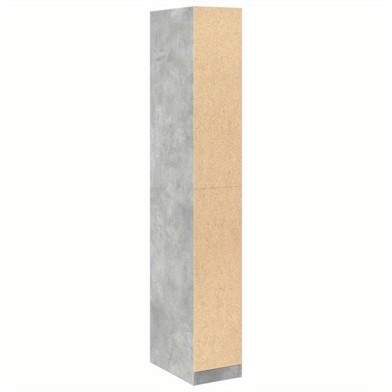 Wardrobe 30X50X200 Cm Treated Wood Concrete Gray