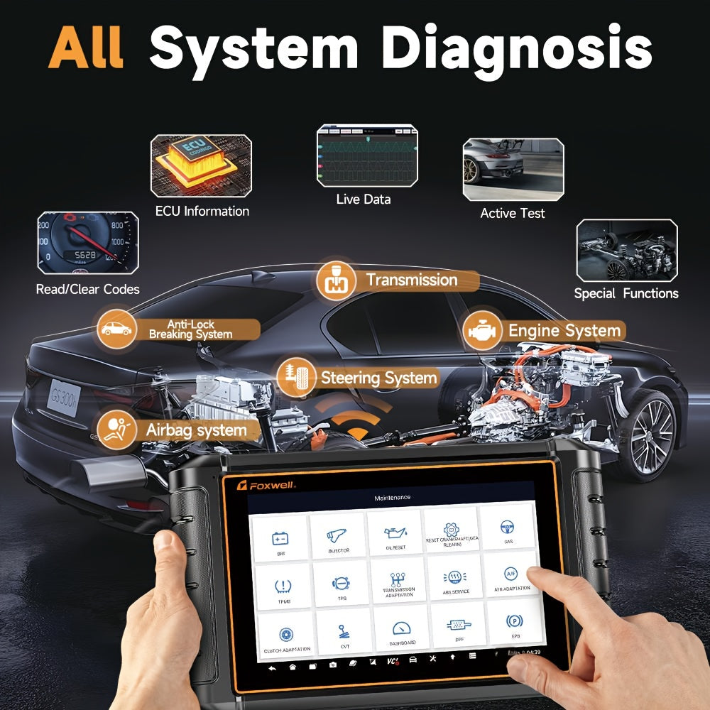 OBD2 Scanner – Autodiagnose Tool – Foutcode Lezer – Diagnose Scanner – Auto Scanner – Bi-directioneel Testen – USB Aansluiting Zonder Batterij