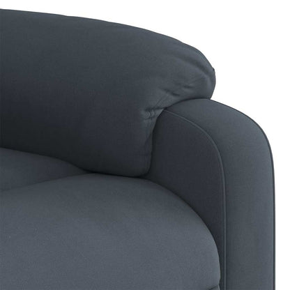 Elektrisch Verstelbare Fauteuil – Relaxstoel – Leunstoel – Zitstoel – Loungestoel – Donkergrijs – 6-Punts Massagefunctie – Fluweelstof Comfort
