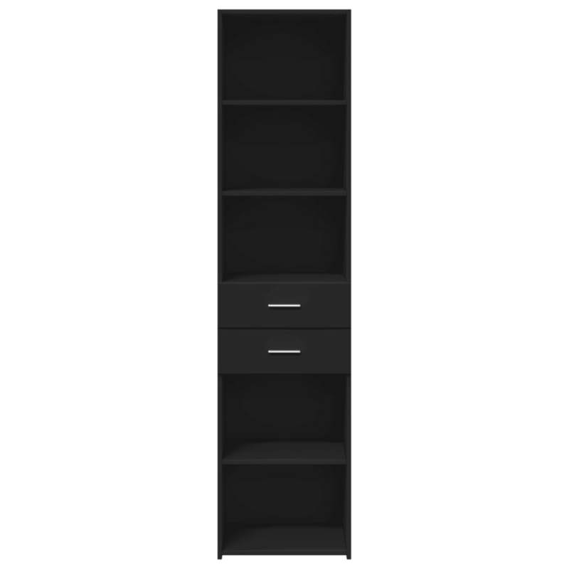Modern Tall Cabinet 45x42.5x185cm - Treated with Shelving, Assembly Suitable for Hallway,, Bedroom,, Office - Space-Saving Vertical