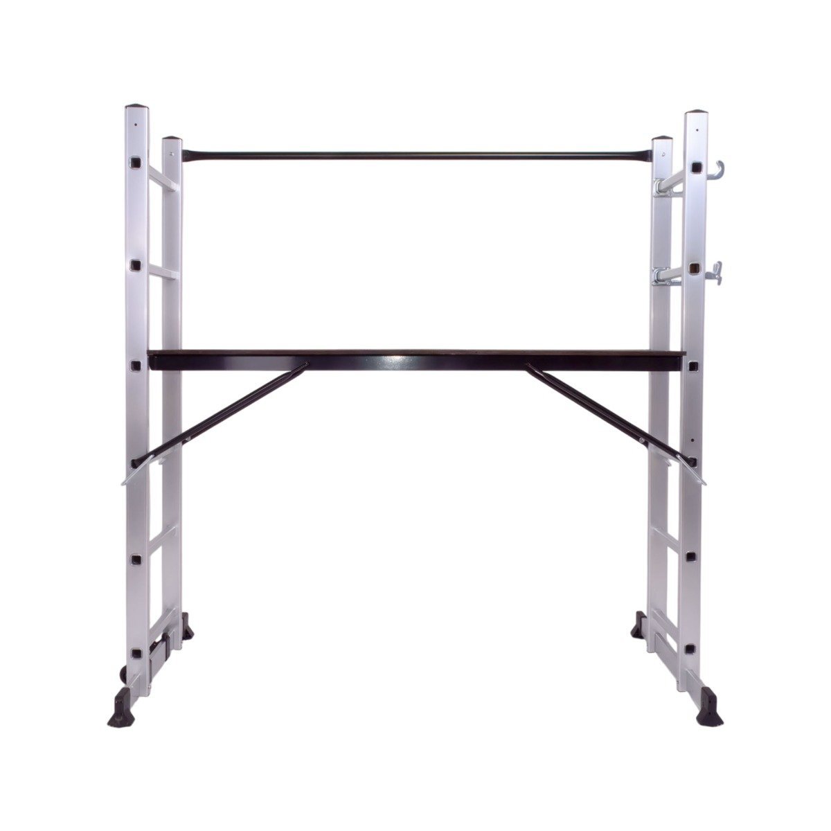 Steigerladder – Multifunctionele Ladder – Kamersteiger – Werksteiger – Vouwladder – Aluminium – Hoogte 165,5 cm – Draagvermogen 150 kg
