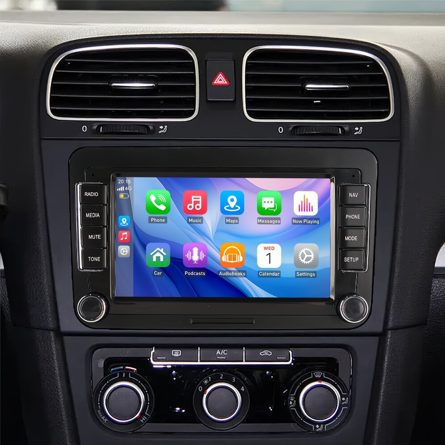 Autoradio – Auto Radio – Car Audio – Multimedia Speler – Navigatiesysteem – 7 Inch IPS Touchscreen – Android 14 – Draadloze CarPlay & AHD Camera