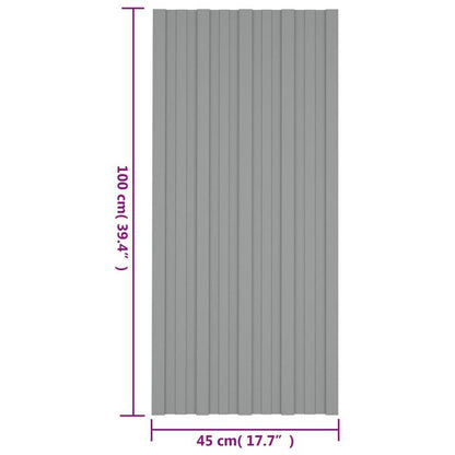 Dakpaneel – Dakplaat – Dakbedekking – Dakplaatset – Dakpanelen – Verzinkt Staal – 36 Stuks – 100x45 cm – Weerbestendig – Duurzaam