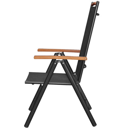 Tuinstoelen – Inklapbare Stoelen – Balkonstoelen – Aluminium Frame – Verstelbare Rugleuning – Weerbestendige Bekleding