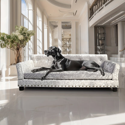 Hondenmand – Hondenbed – Hondenkussen – Hondenbank – Donutmand – Orthopedisch – Luxe Velvethoes – Maat L/XL – Afneembaar Kussen – Sponsvulling