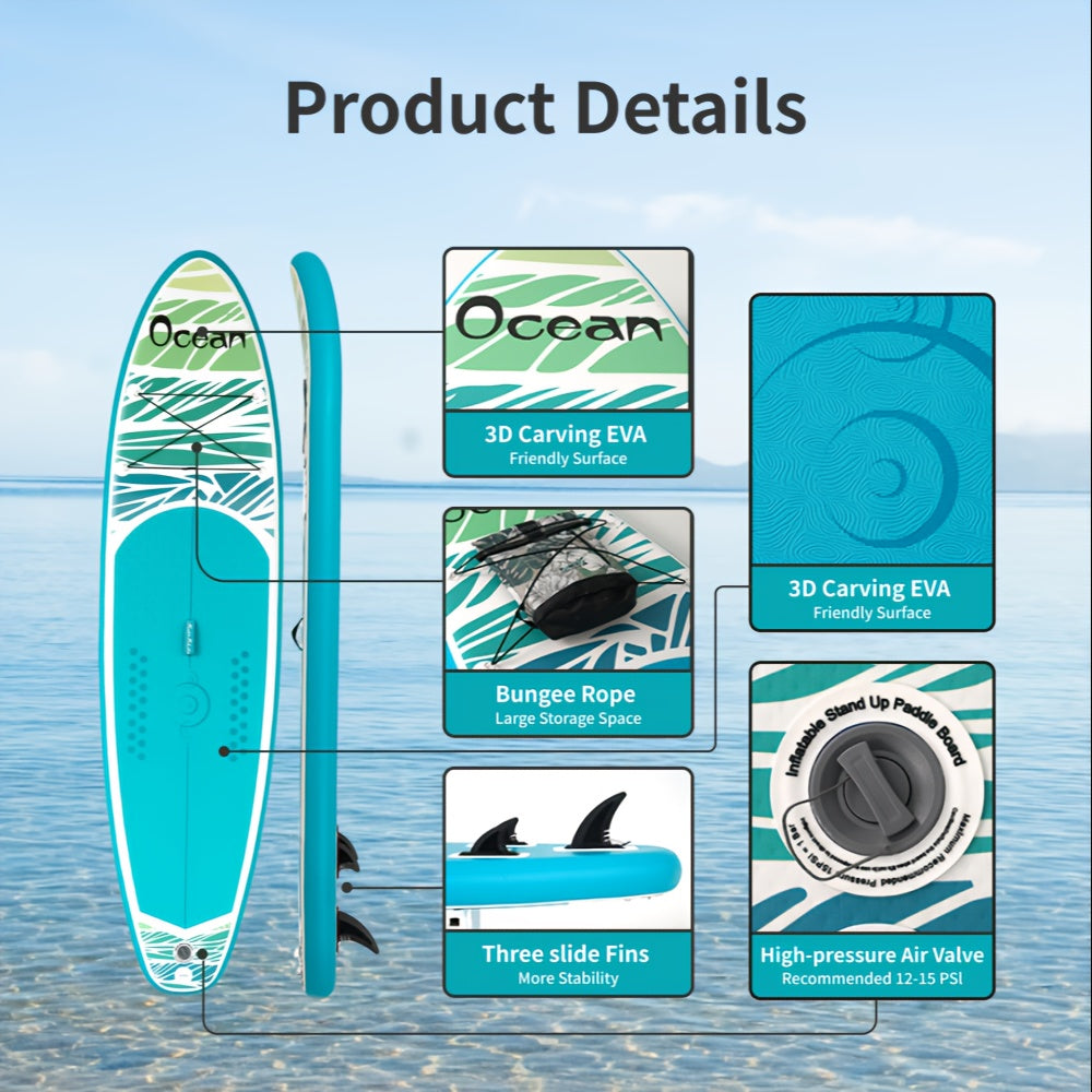 Stand-up Paddle Board – SUP Board – Peddelplank – Watersport Board – Inflatable Paddleboard – Duurzaam PVC Materiaal – Lichtgewicht & Draagbaar