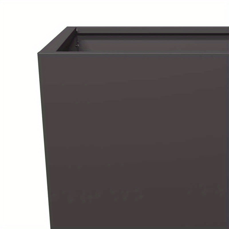 Easy to assemble modern and simple Planters 2pcs black 45x45x75cm steel backyard high-quality flower box kit