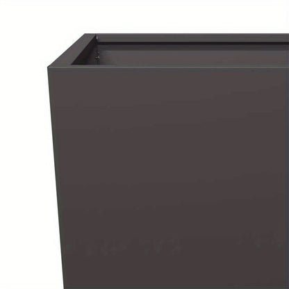 Easy to assemble modern and simple Planters 2pcs black 45x45x75cm steel backyard high-quality flower box kit